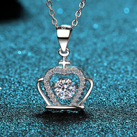 Thumbnail for Moissanite Crown 925 Sterling Silver Necklace