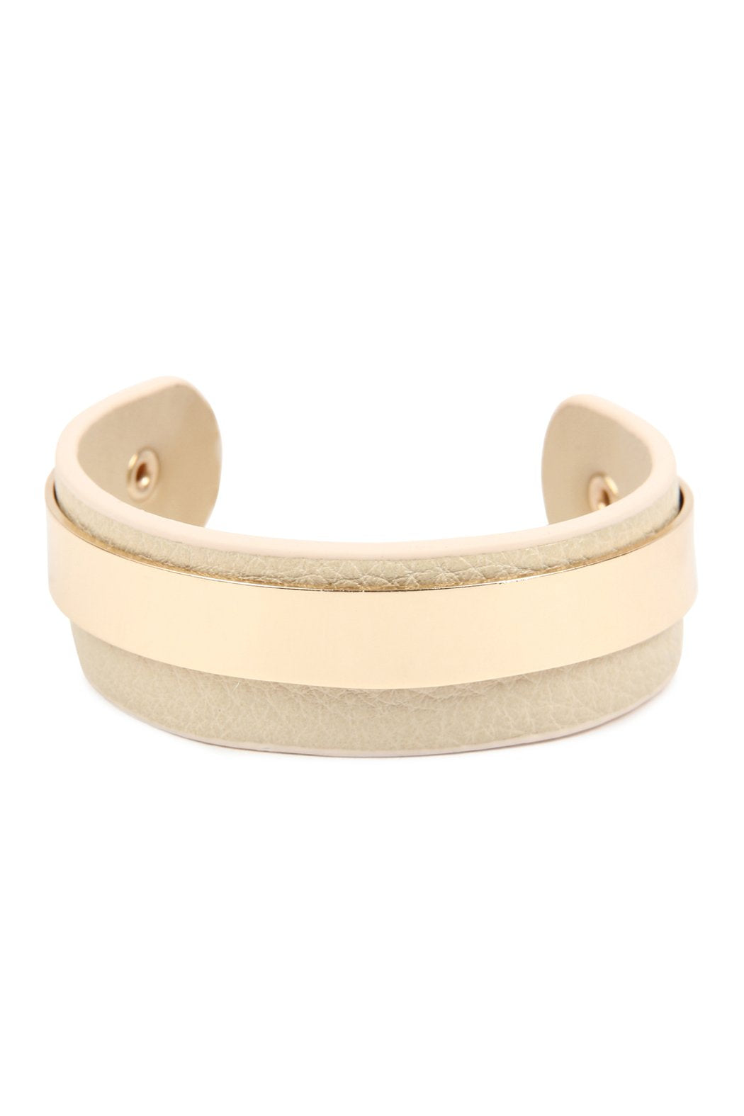 Simple Leather Cuff Bracelet - 4 COLORS -