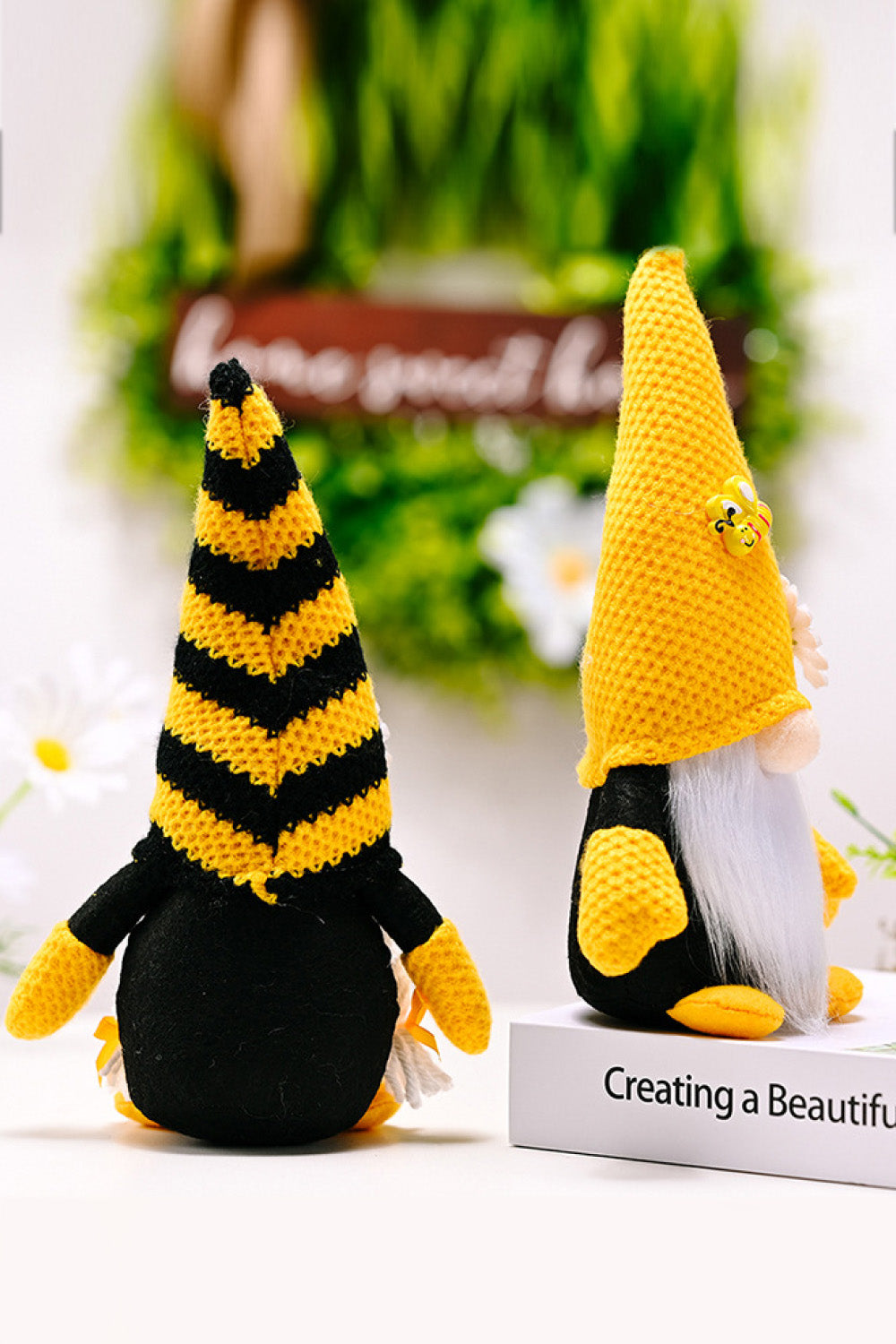 Bee and Flower Decor Gnomes - 10.2" - 2 TYPES - [5-10 DAY DELIVERY] - T -