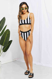 Thumbnail for Striped Tank High Waist Bikini - T - 3 COLORS -