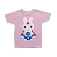 Thumbnail for Kids Superhero Cape and Shirt - Team Super Animals - Star Bunny -