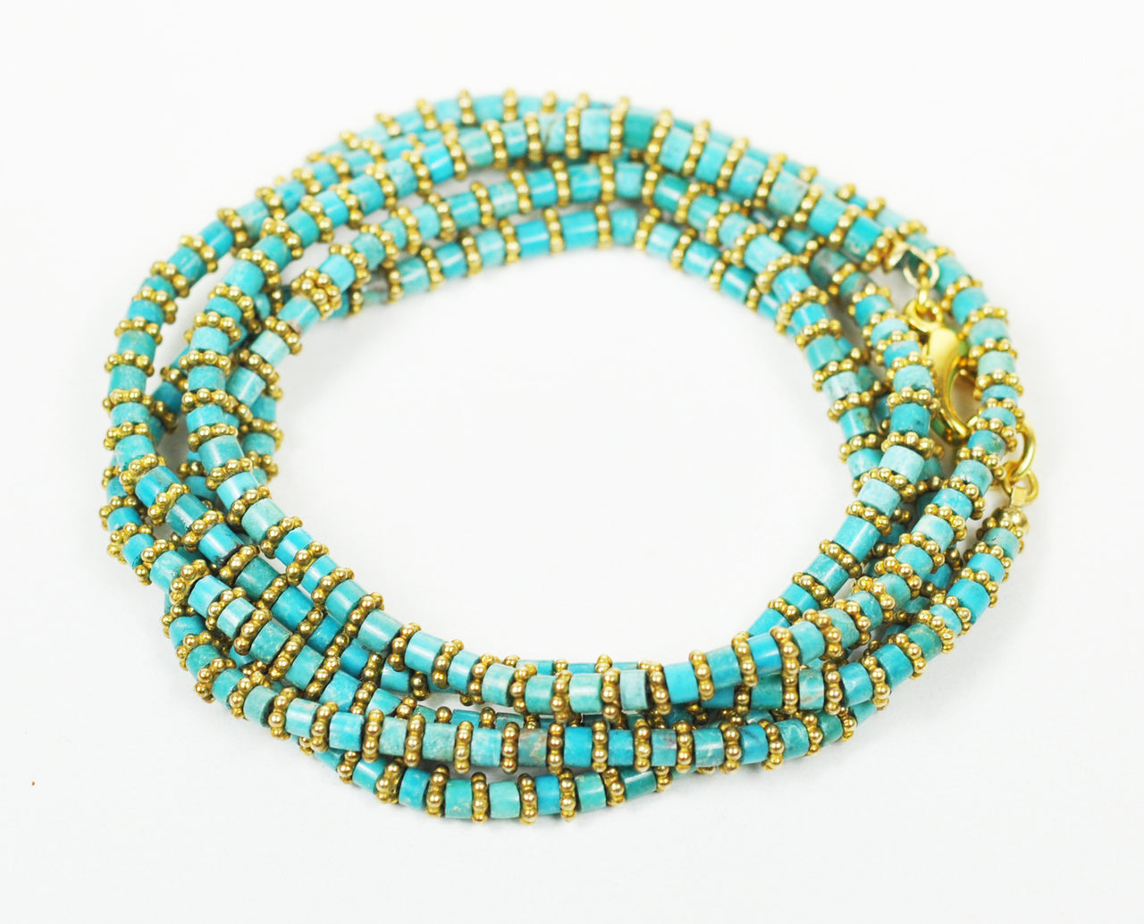 Gena Myint - Turquoise Wrap Bracelet -