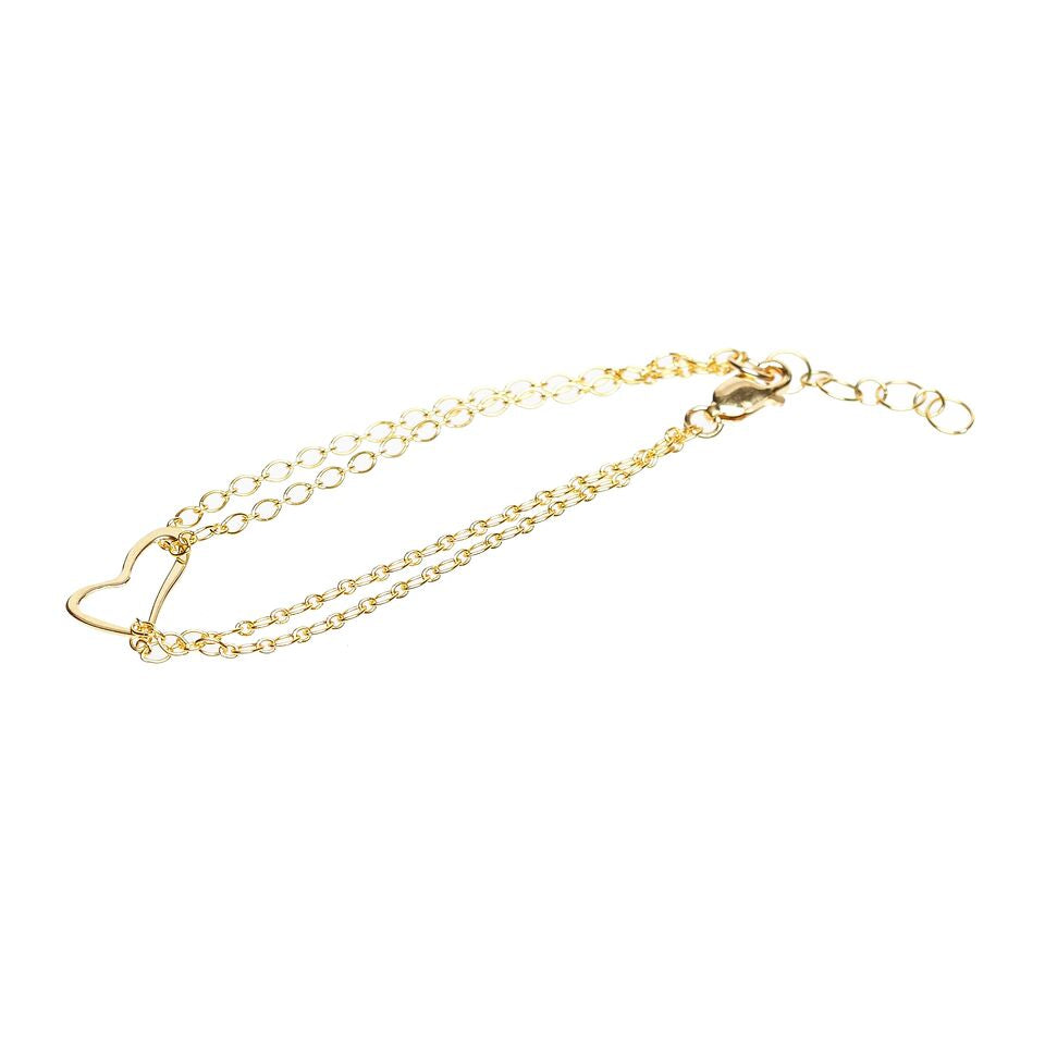 Alicia Marilyn - Heart Bracelet - Gold Vermeil -