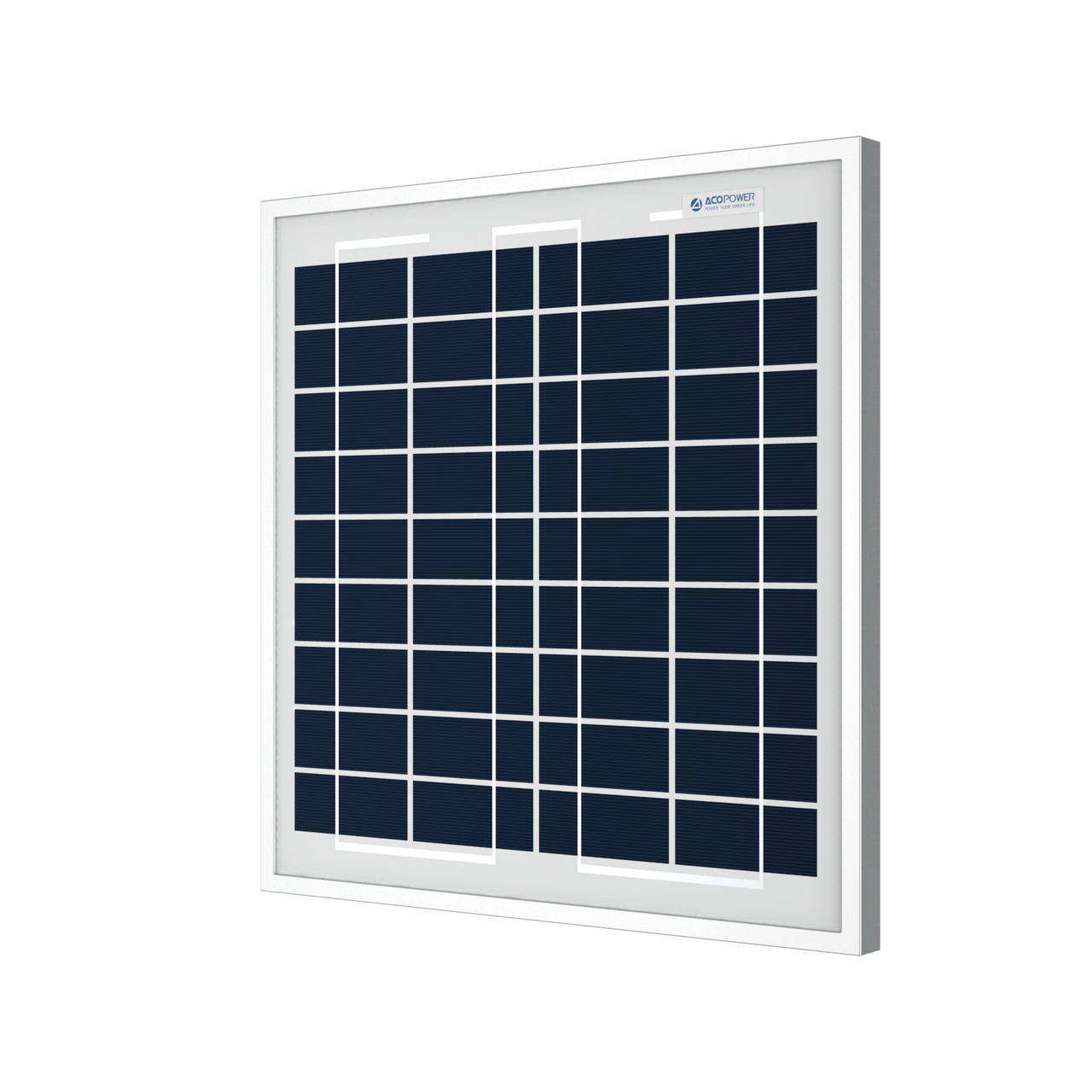 ACOPower 15W Poly Solar Panel for 12 Volt Battery Charging -