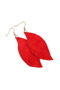 Thumbnail for Fringe Suede Leather Earrings - 13 COLORS -