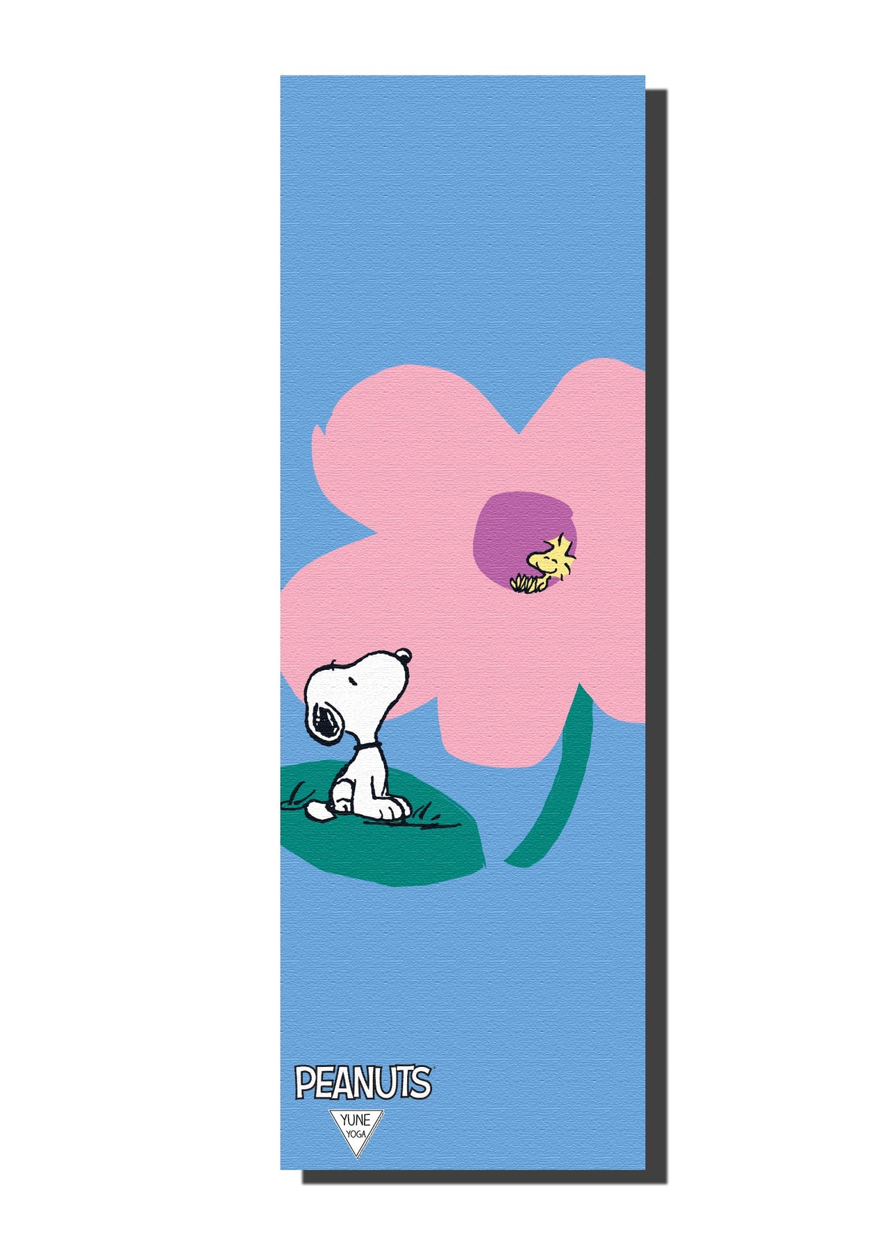 Ascend Yoga Mat Peanuts Snoopy Flower Blue Mat -