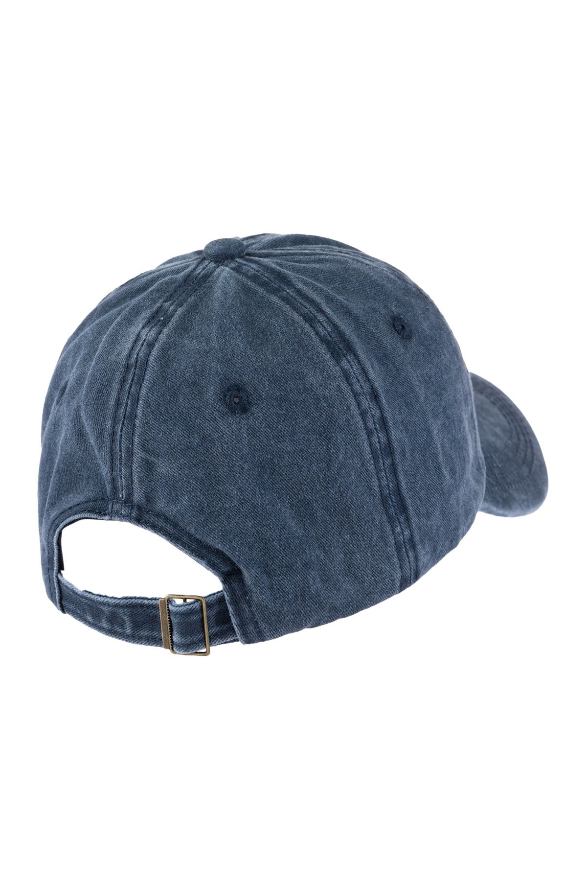 Riah Fashion - "Chance" Embroidered Acid Washed Cap- 5 COLORS