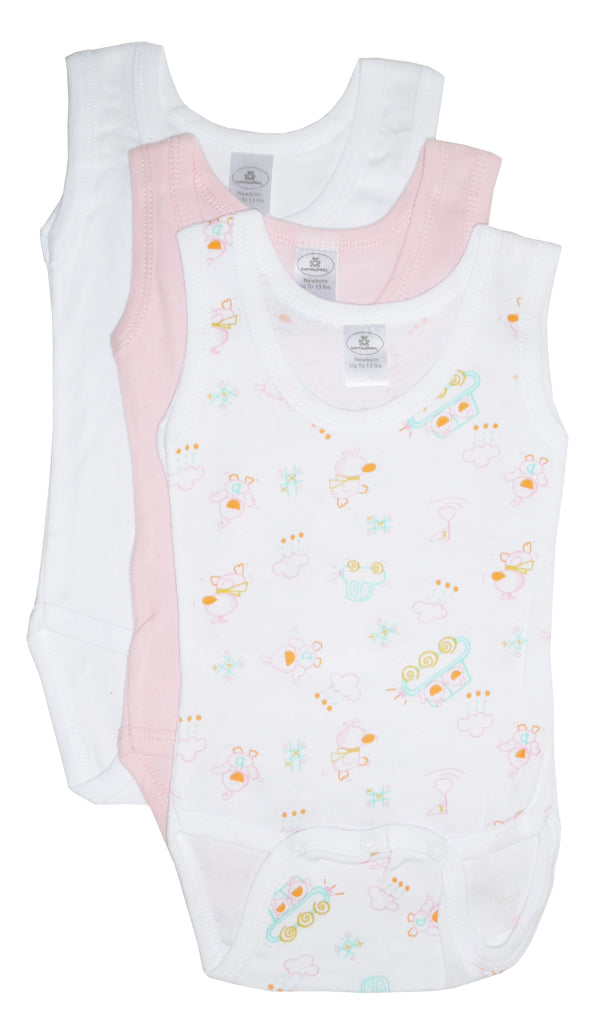 Bambini - Girl's Printed Tank Top - 3 PACK -