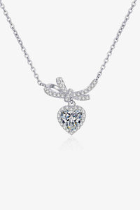 Thumbnail for 1 Carat Moissanite Heart Pendant Necklace