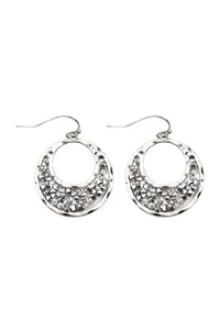 Thumbnail for Glittered Crescent Moon Dangle Earrings - 3 COLORS -