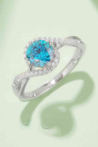 Thumbnail for 1 Carat Moissanite Contrast 925 Sterling Silver Ring