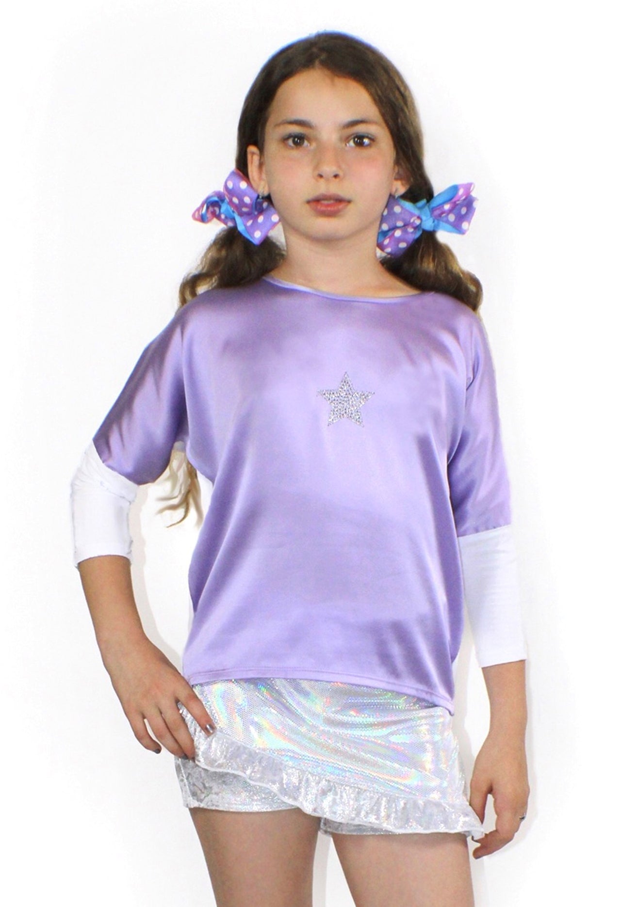 Stardust - SuperNova, Silk Bat Sleeve Blouse - 1 COLOR -