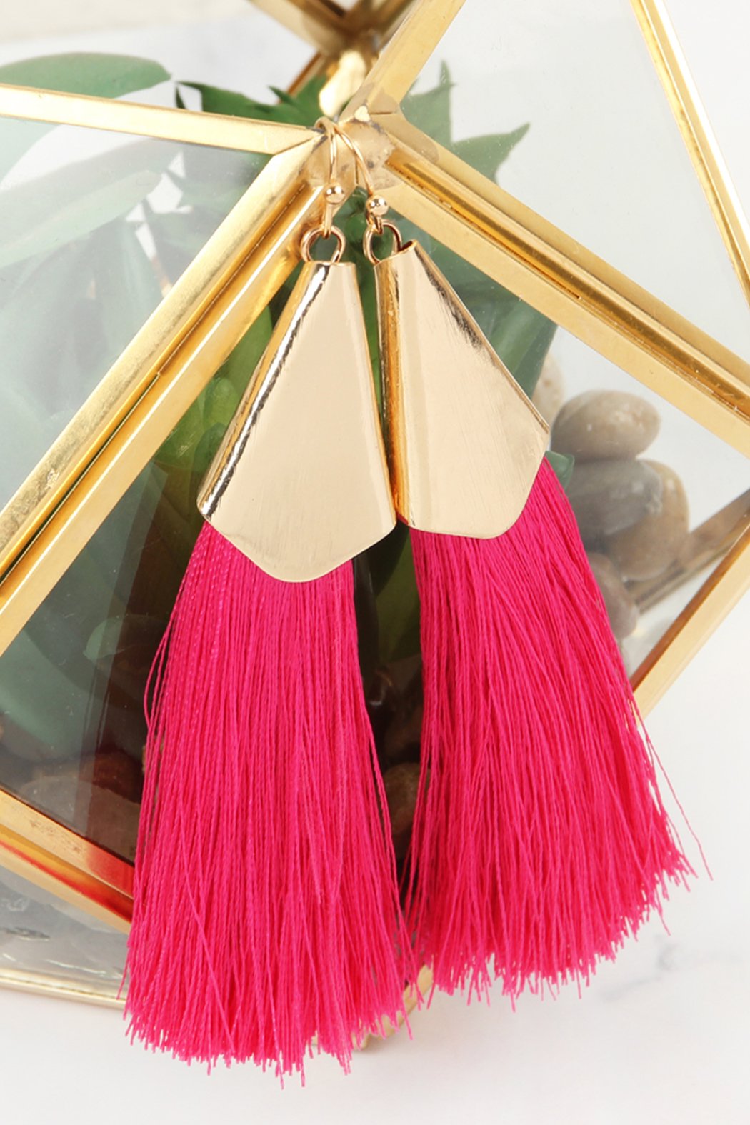 Large Tassel Earrings - 10 COLORS -