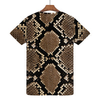 Thumbnail for SNAKE SKIN (PRINT) - D61 Men's All Over Print T-Shirt - 1 COLOR -