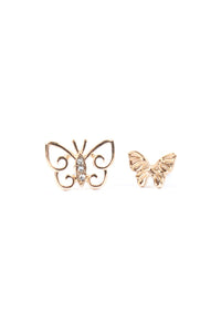 Thumbnail for Butterfly Three-Set Earrings - 2 FINISHES -