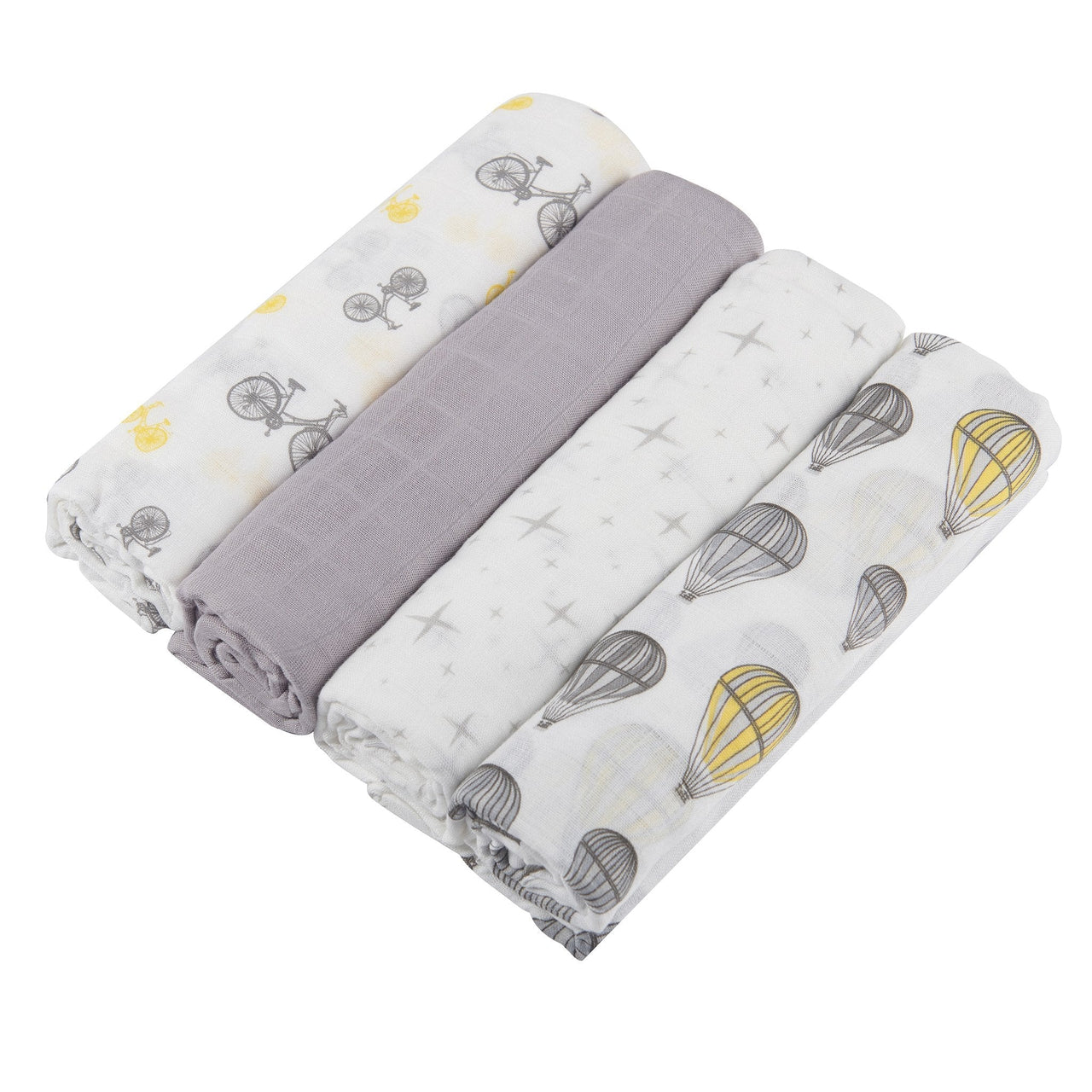 Newcastle - Traveler Bamboo Muslin Swaddle 4PK -