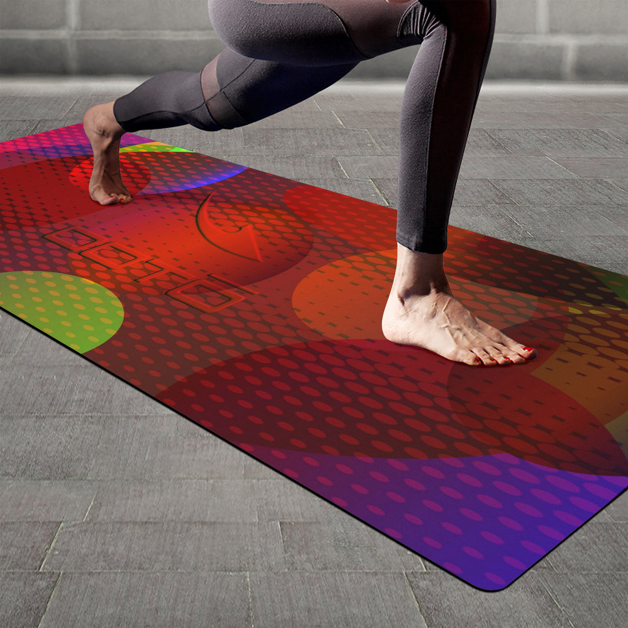 OOTO - Yoga Mat - Circular gradient fade