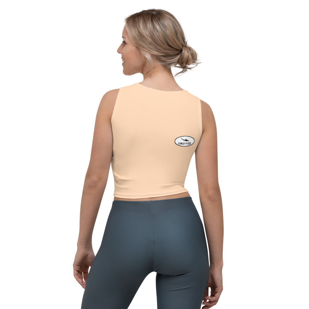 GLYPHIC EN PEACH OVER LIGHT PEACH - crop top - 1 COLOR -