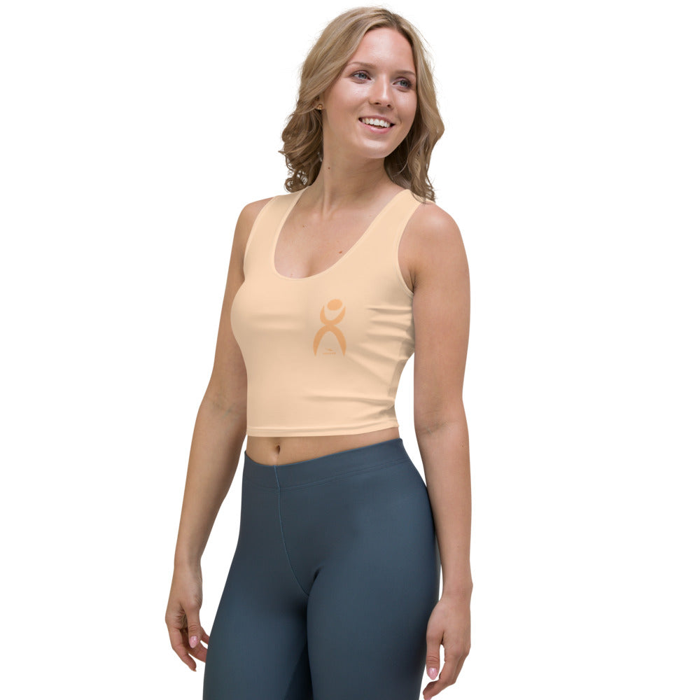 GLYPHIC EN PEACH OVER LIGHT PEACH - crop top - 1 COLOR -