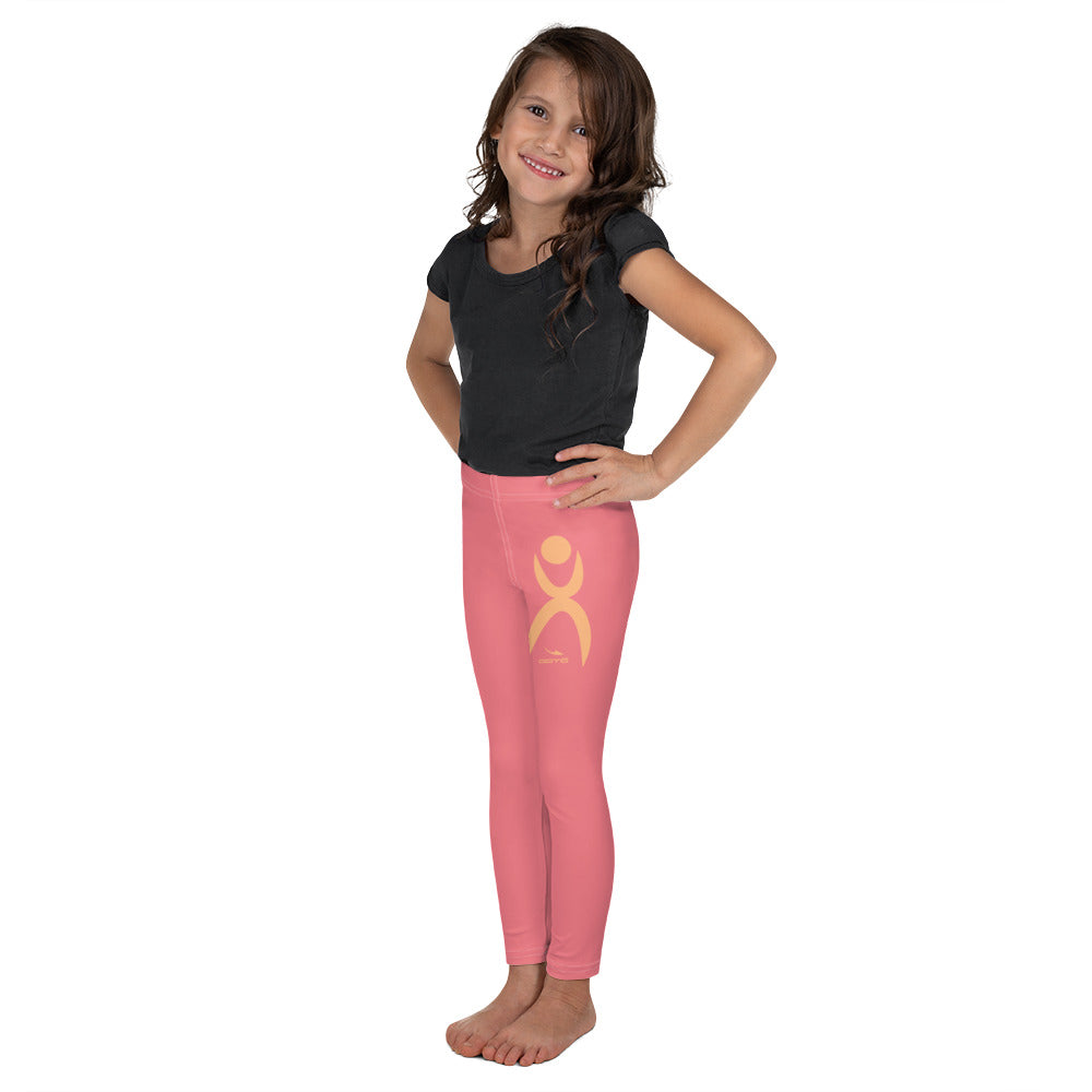 OOTO - GLYPHIC EN PEACH ON SALMON - Kid's Leggings - 1 COLOR -