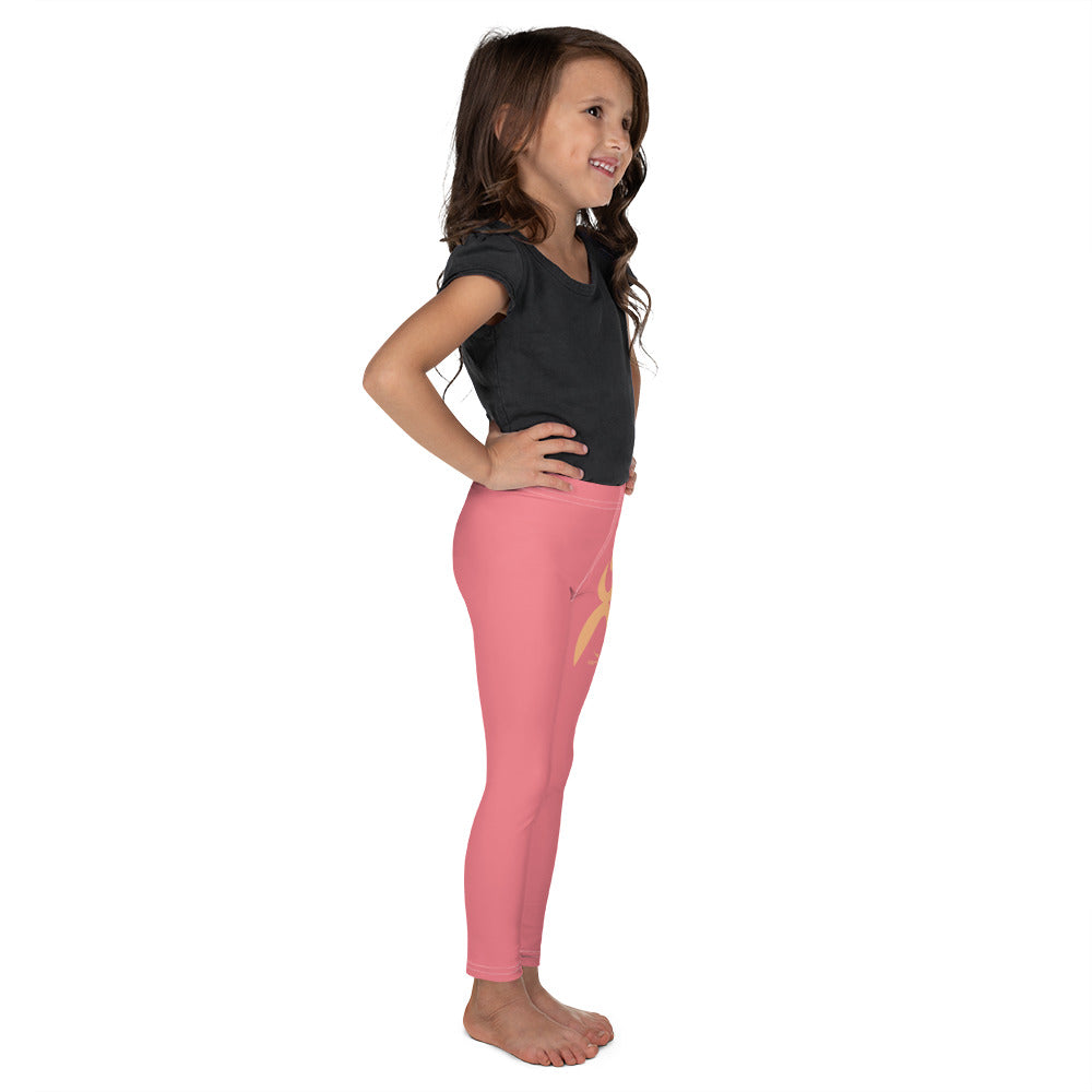 OOTO - GLYPHIC EN PEACH ON SALMON - Kid's Leggings - 1 COLOR -