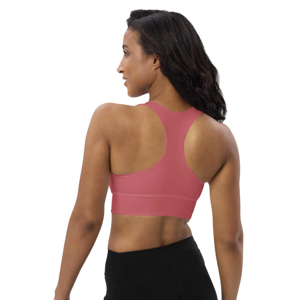 DASH EN BLACK IN WHITE OVAL - Longline sports bra - 1 COLOR -