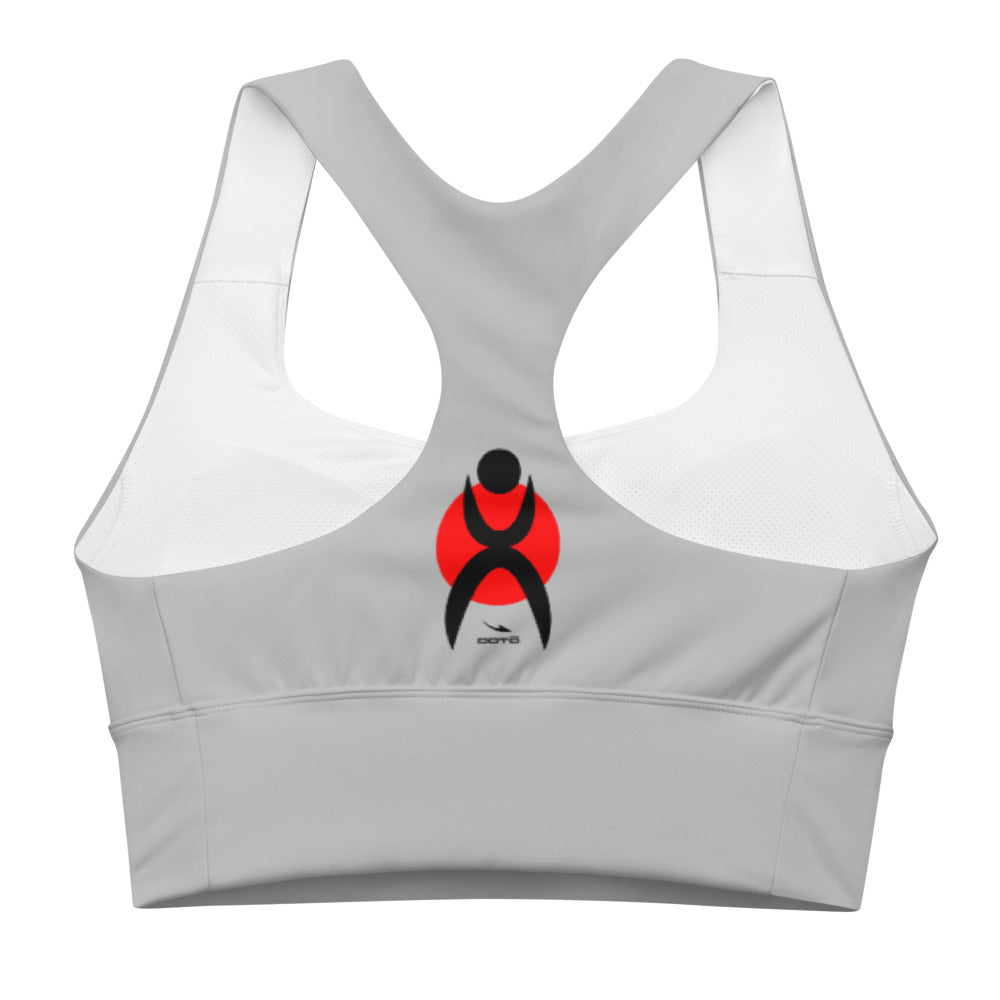 OOTO - GLYPHIC EN BLACK OVER RED CIRCLE - Longline sports bra - 1 COLOR -