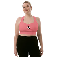 Thumbnail for OOTO - GLYPHIC EN BLACK - Longline sports bra - 1 COLOR -