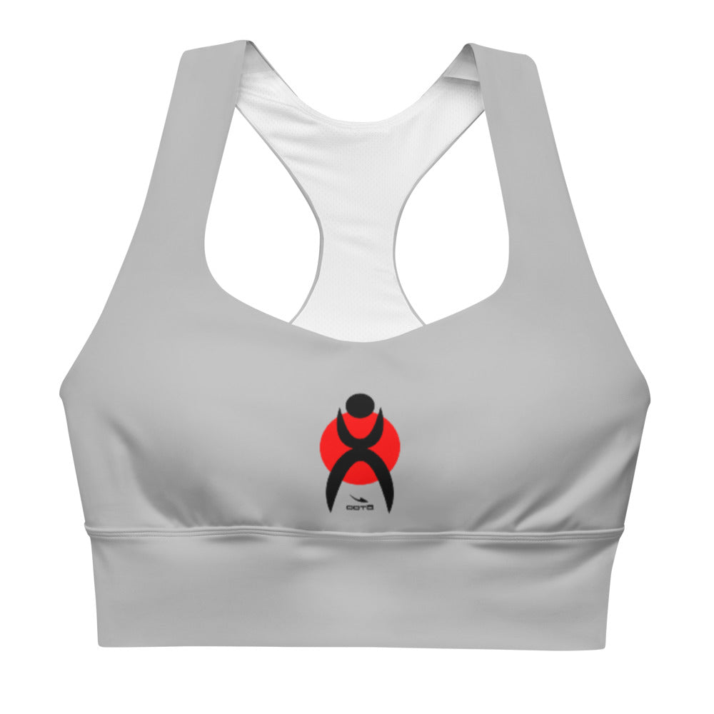 OOTO - GLYPHIC EN BLACK OVER RED CIRCLE - Longline sports bra - 1 COLOR -