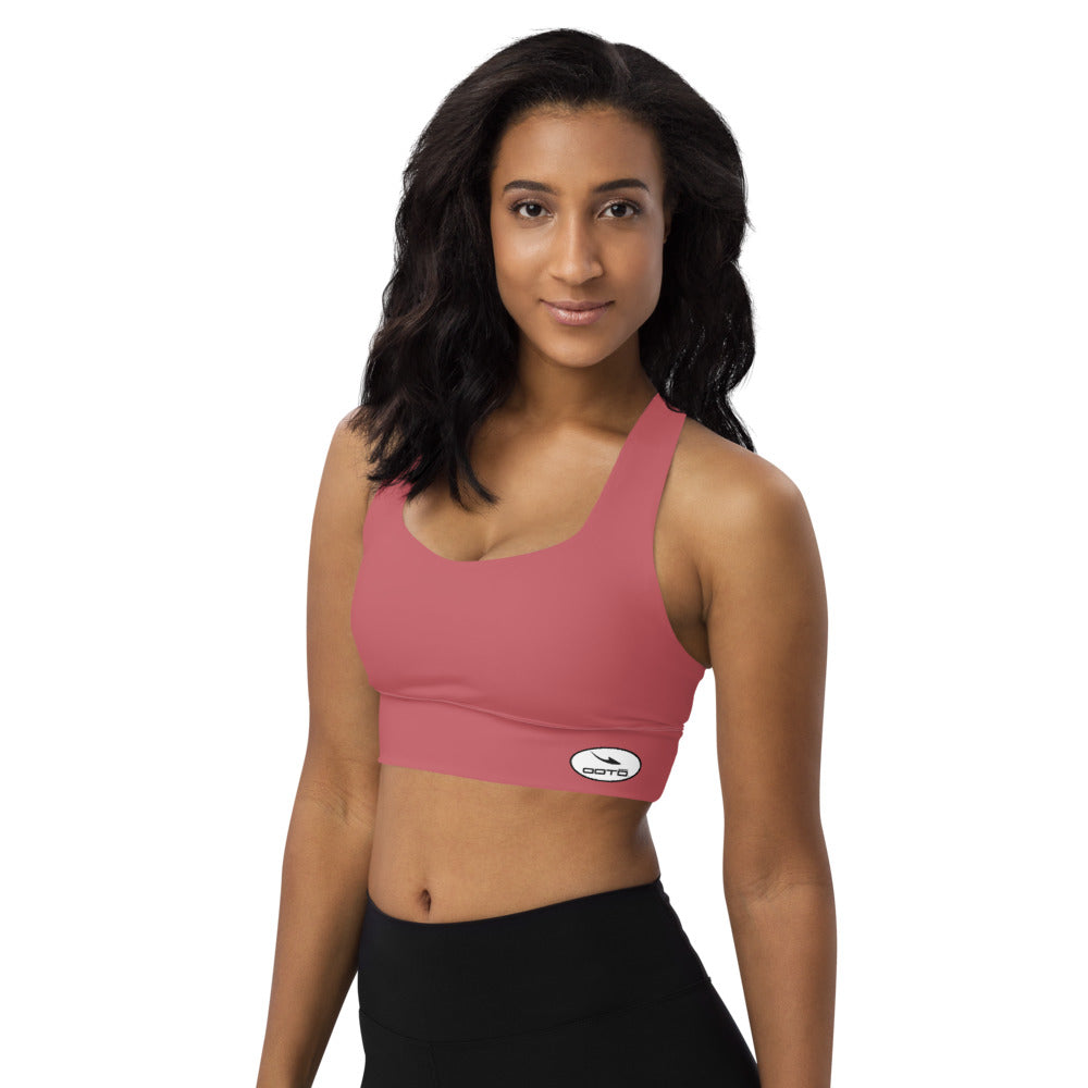 DASH EN BLACK IN WHITE OVAL - Longline sports bra - 1 COLOR -