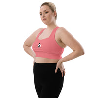 Thumbnail for OOTO - GLYPHIC EN BLACK - Longline sports bra - 1 COLOR -