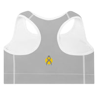 Thumbnail for OOTO - GLYPHIC EN GRAY - Padded Sports Bra - 1 COLOR -