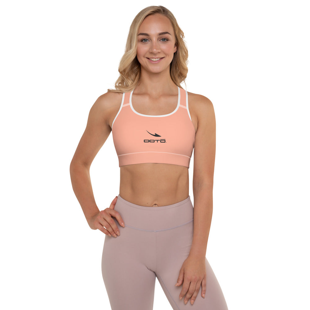 OOTO - DASH EN BLACK - pale orange - Padded Sports Bra -1 COLOR -