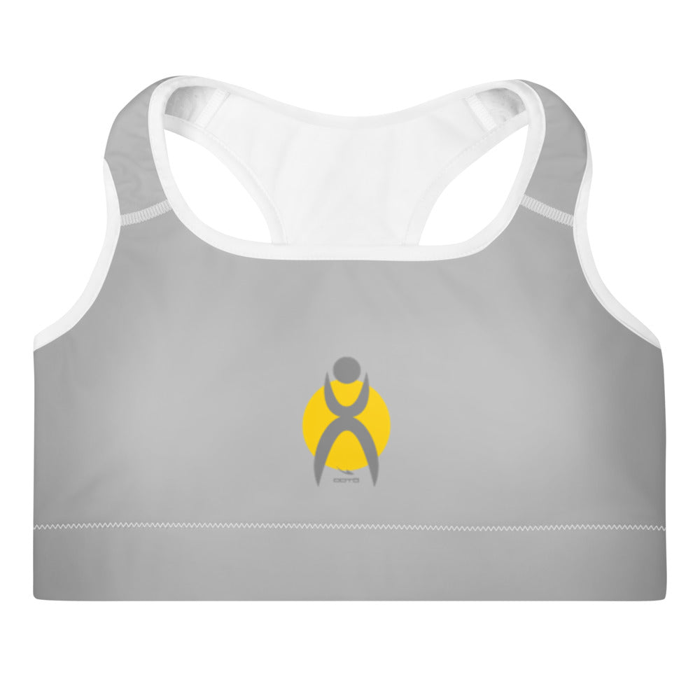 OOTO - GLYPHIC EN GRAY - Padded Sports Bra - 1 COLOR -