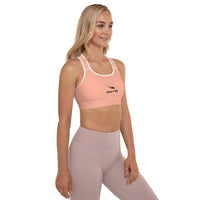 Thumbnail for OOTO - DASH EN BLACK - pale orange - Padded Sports Bra -1 COLOR -