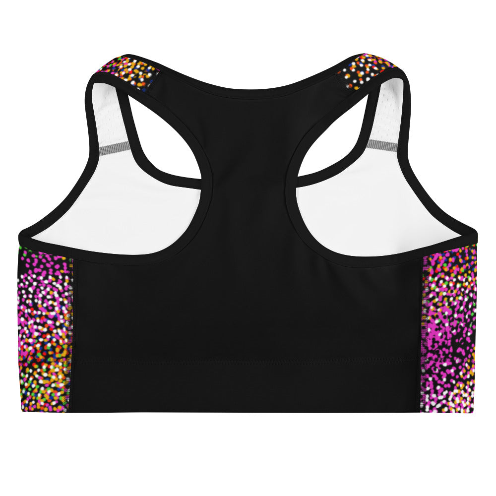 OOTO - GLYPHIC EN BLACK - LOTS O DOTS - Sports bra - 1 COLOR -