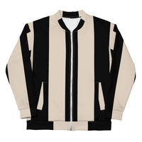 Thumbnail for OOTO - BLACK OVER BEIGE - Bomber Jacket - 1 COLOR -