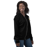 Thumbnail for OOTO - GLYPHIC EN WHITE - MAIZE DASH - Bomber Jacket - 1 COLOR -