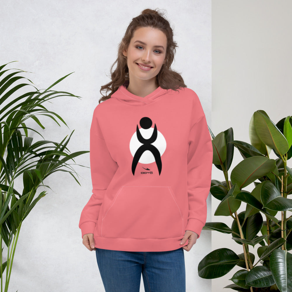 OOTO - GLYPHIC EN BLACK OVER WHITE CIRCLE - Hoodie - 1 COLOR -