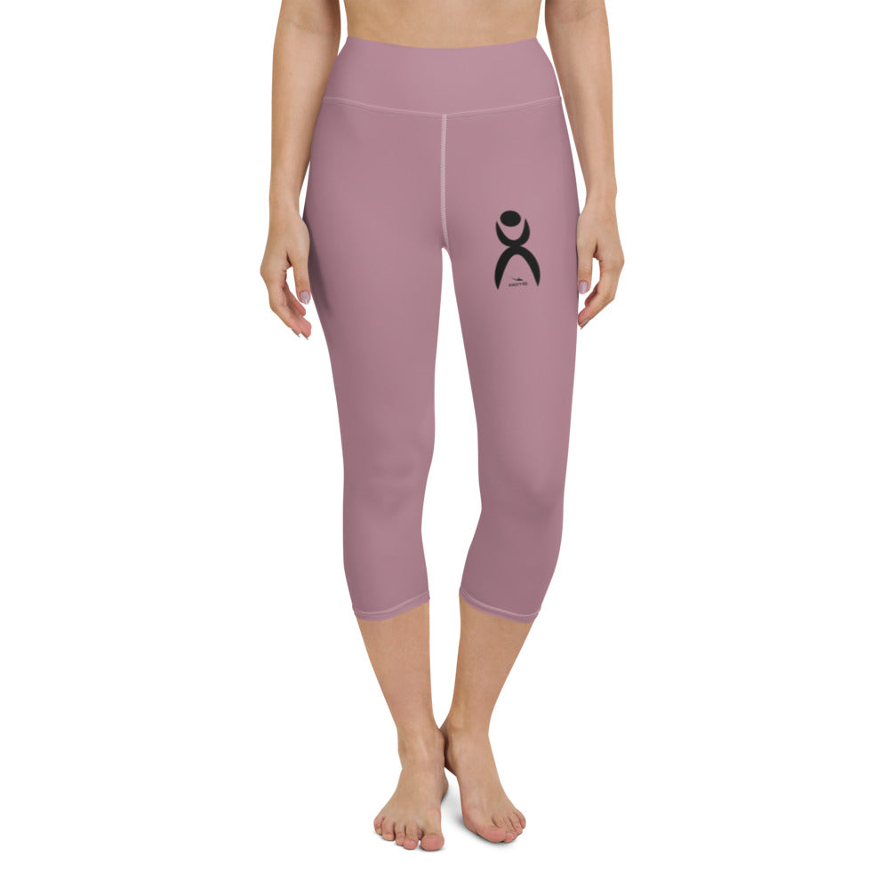 OOTO - GLYPHIC EN BLACK - (tapestry)Yoga Capri Leggings - 1 COLOR -