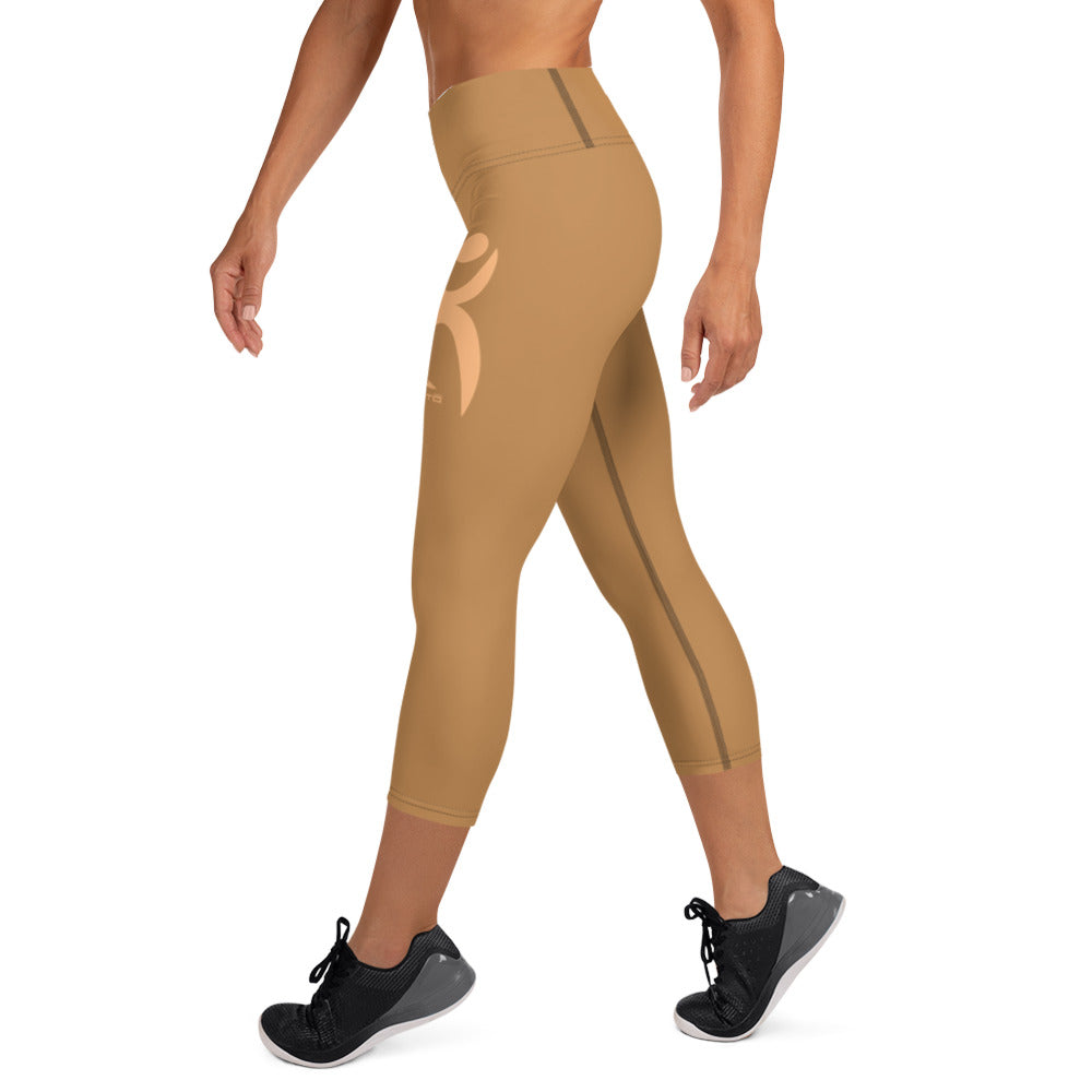 OOTO - GLYPHIC EN PEACH - Yoga Capri Leggings - 1 COLOR -