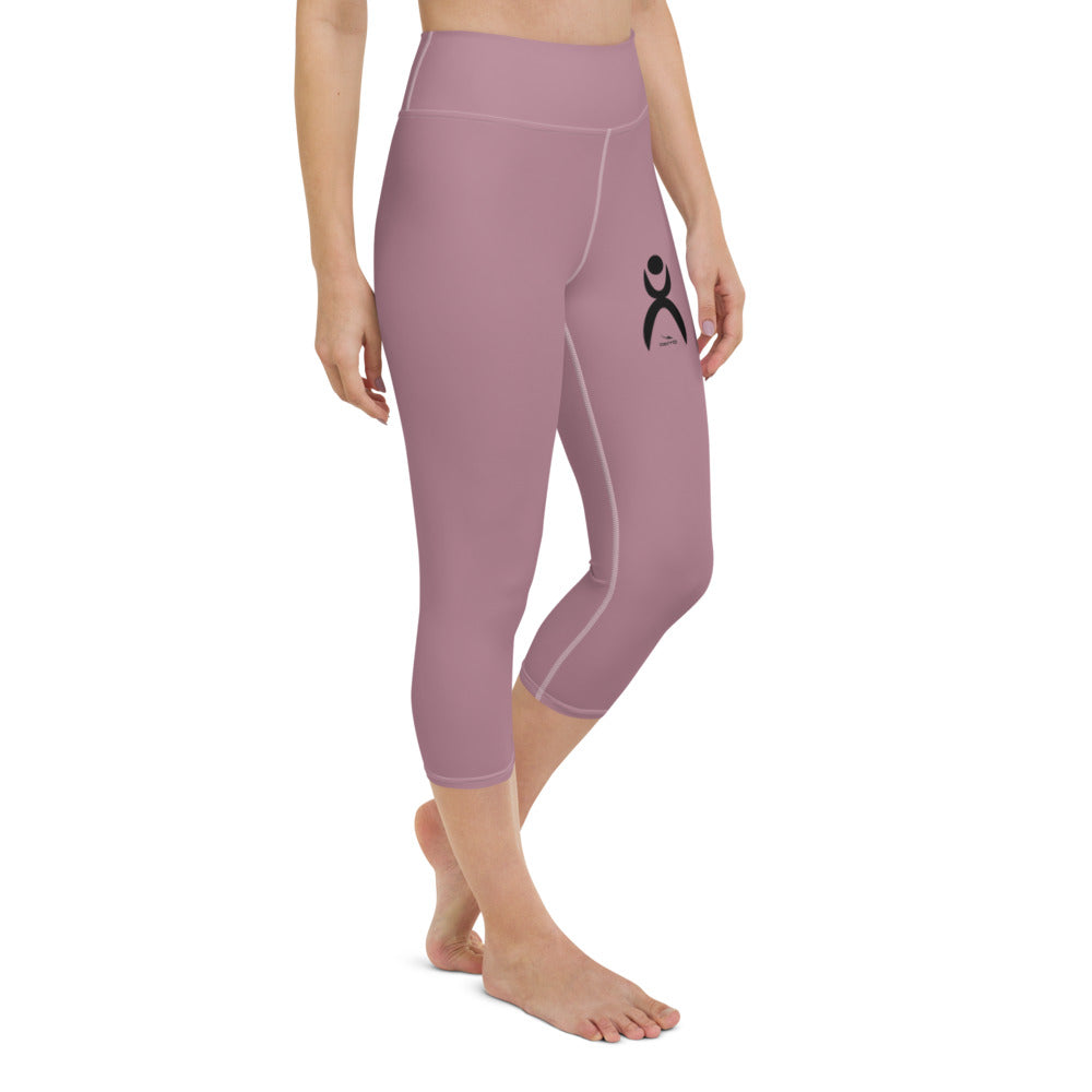 OOTO - GLYPHIC EN BLACK - (tapestry)Yoga Capri Leggings - 1 COLOR -