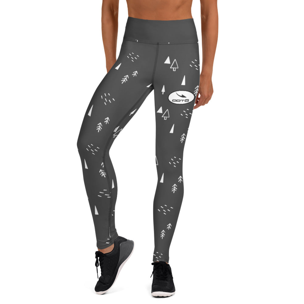 OOTO - DASH EN BLACK - OVAL - SEASONAL PATTERN - Yoga Leggings - 1 COLOR -