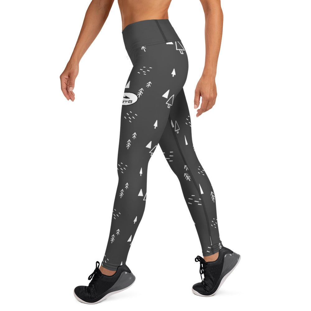 OOTO - DASH EN BLACK - OVAL - SEASONAL PATTERN - Yoga Leggings - 1 COLOR -