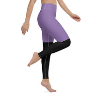 Thumbnail for GLYPHIC EN BLACK OVER WHITE CIRCLE - Yoga Leggings - 1 COLOR -