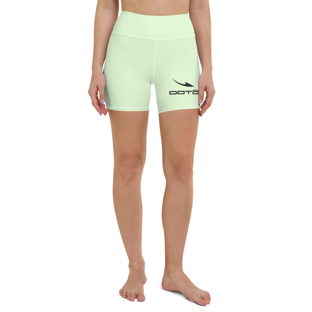 DASH EN BLACK OVER LT LIME - Yoga Shorts - 1 COLOR -