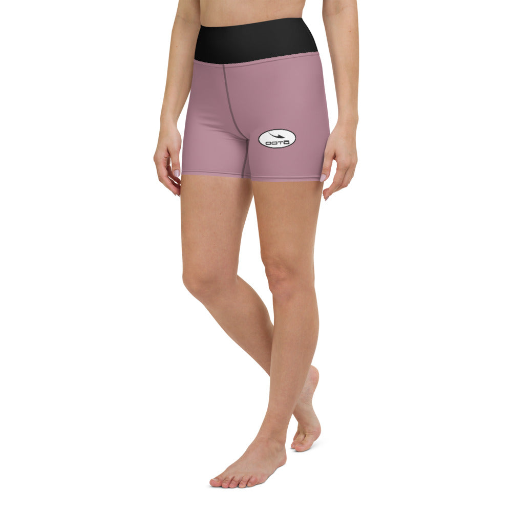 OOTO - DASH EN BLACK IN OVAL - (tapestry) Yoga Shorts - 1 COLOR -