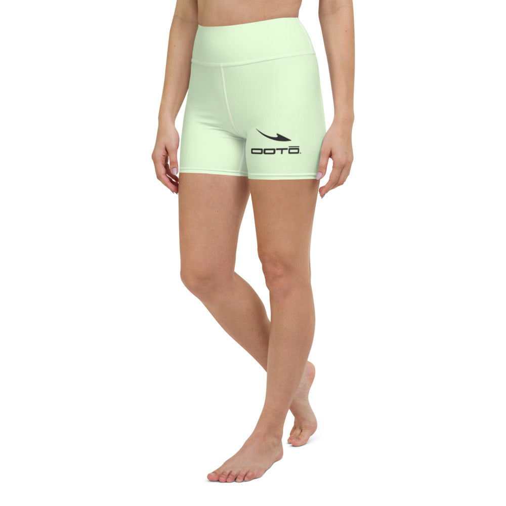 DASH EN BLACK OVER LT LIME - Yoga Shorts - 1 COLOR -