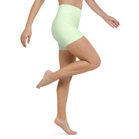 Thumbnail for DASH EN BLACK OVER LT LIME - Yoga Shorts - 1 COLOR -