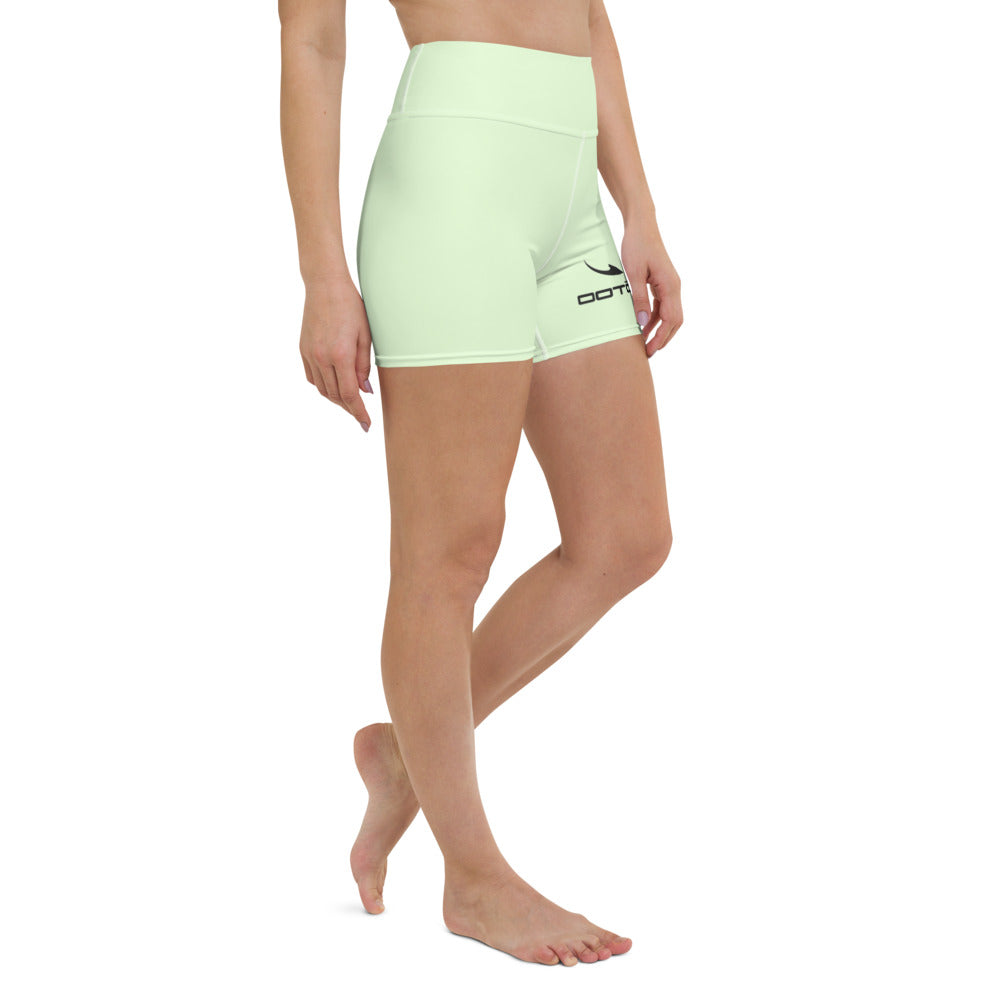 DASH EN BLACK OVER LT LIME - Yoga Shorts - 1 COLOR -